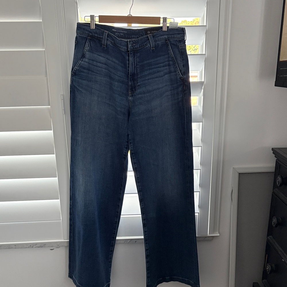 AG Adriano Goldschmied Dark Blue Flare Jeans size 31